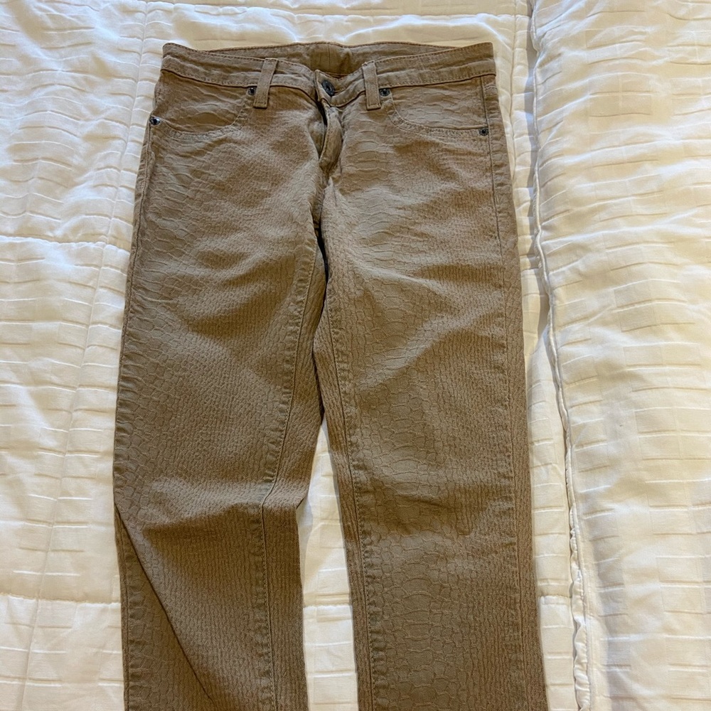 Carmar Snakeskin skinny mid-rise Jeans
